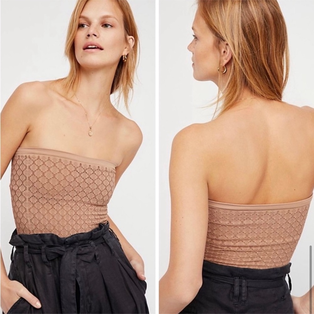Free people pink tube top
